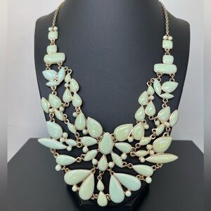 Aldo Mint Green and Gold Necklace